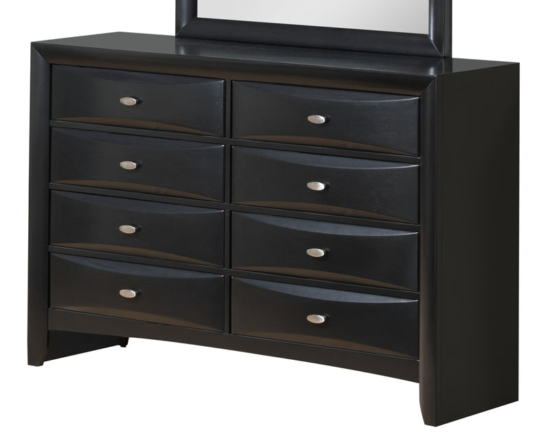 Global Furniture Linda 8 Drawer Dresser in Black image