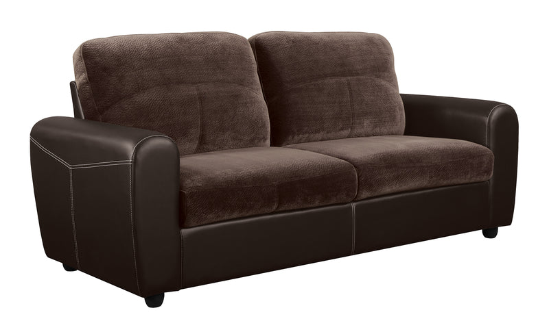Global Furniture U1305KD Sofa in Champion Chocolate/Brown image