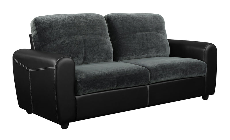 Global Furniture U1305KD Sofa in Champion Thunder/Black image