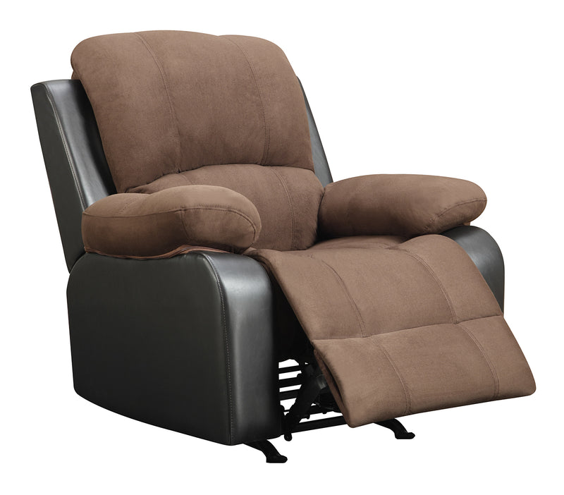 Global Furniture U1710 Reclining Chair in Rider Chocolate image