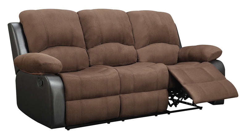 Global Furniture U1710 Reclining Sofa in Rider Chocolate image