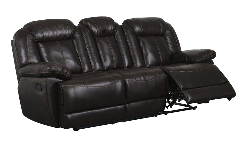 Global Furniture U8304 Reclining Sofa in Brown image
