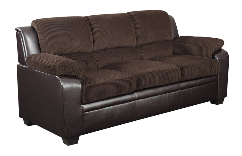 Global Furniture U880018KD Sofa in Corduroy/Brown image