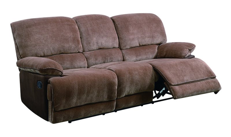 Global Furniture U9968 Reclining Sofa in Champion Brown Sugar image